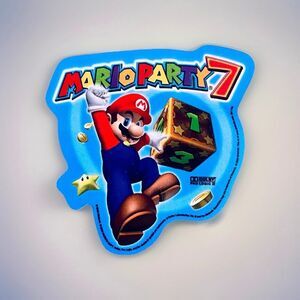 Mario Party 7 Nintendo Employees Pin Button Promotional Rare Gamecube Vintage